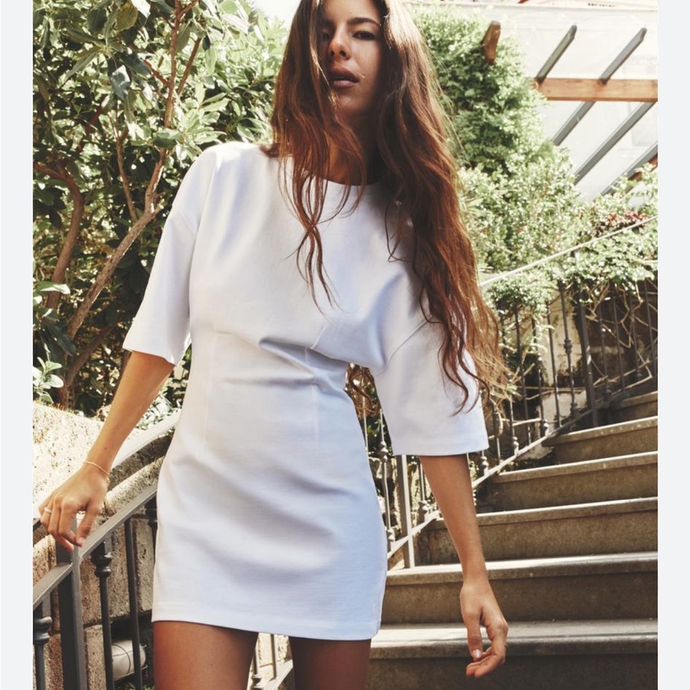 Zara fitted cotton heavy dress size small